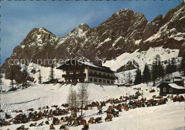 Ramsau Dachstein Steiermark Berghotel Türlwand mit Dachsteinsüdwänd