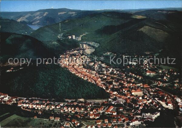 Bad Lauterberg mit Odertalsperre Fliegeraufnahme