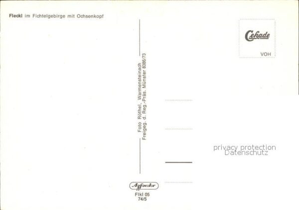 Fleckl Fichtelgebirge mit Ochsenkofp Fliegerau – Bild 2