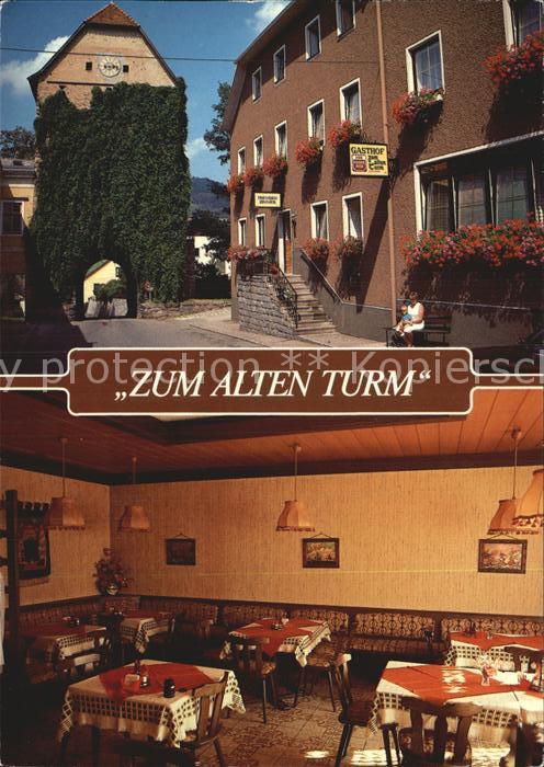 Haslach Muehl Gasthof Zum alten Turm Gaststube