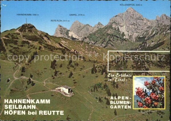 Hoefen Tirol Hahnenkammseilbahn Rote Flüh Gimpel Köl