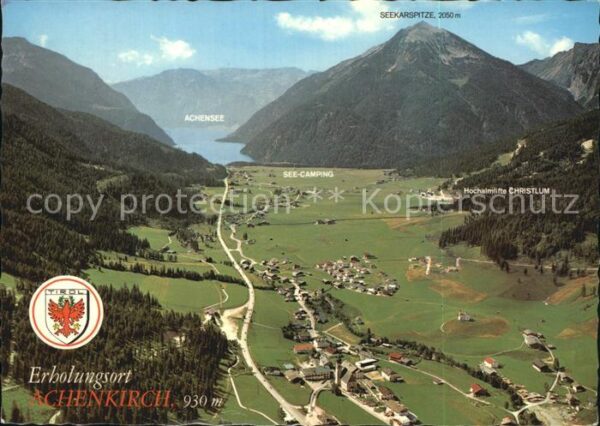 Achenkirch mit Seekarspitze Fliegeraufnahme