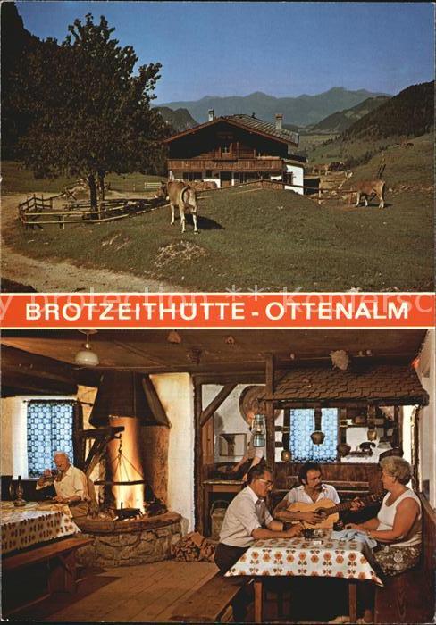 Walchsee Tirol Brotzeithütte Ottenalm Gaststube