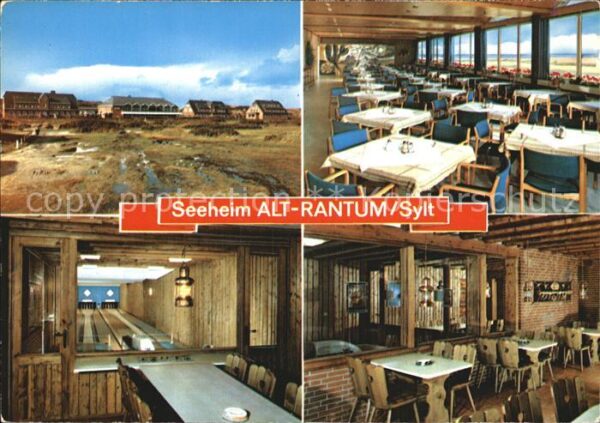 Alt Rantum Seeheim Gaststube Speisesaal Kegelbahne