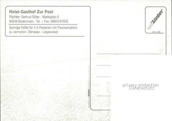 Bodenmais Hotel Gasthof zur Post Speisesaal Panor – Bild 2