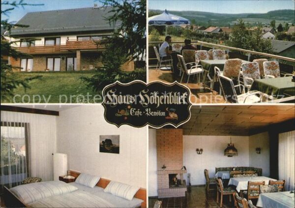 Herbstein Haus Höhenblick Cafe Pension Terrasse Z