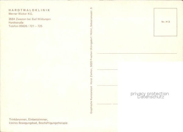 Bad Zwesten Hardtwaldklinik Löwensprudel Bewegungsb – Bild 2