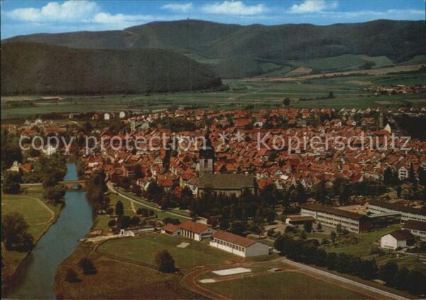 Bad Sooden-Allendorf mit Werra Fliegeraufnahme
