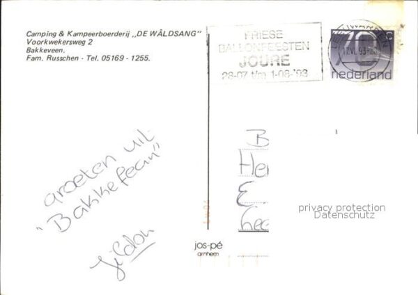 Bakkeveen Camping und Kampeerboerderij De Waldsan – Bild 2