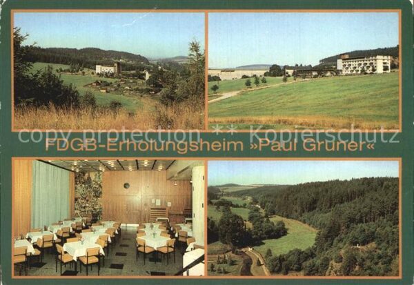 Caemmerswalde FDGB Erholungsheim Paul Gruner Speisesa
