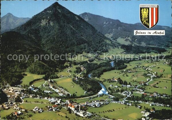 Gruenau Almtal Fliegeraufnahme