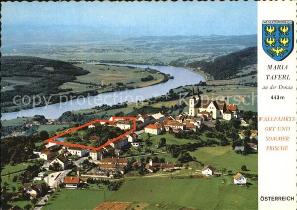 Maria Taferl Basilika Donau Fliegeraufnahme