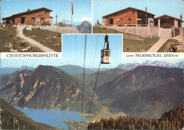 Ebensee Oberoesterreich Christophorushütte am Feuerkogel Seilba