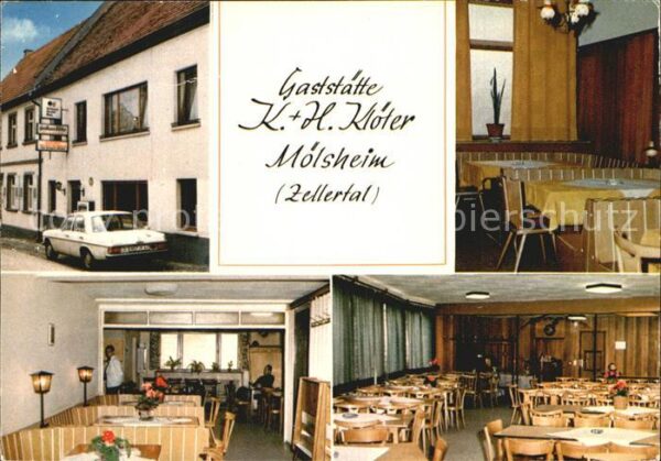 Moelsheim Gaststätte KH Klöter Gaststube Speisesa