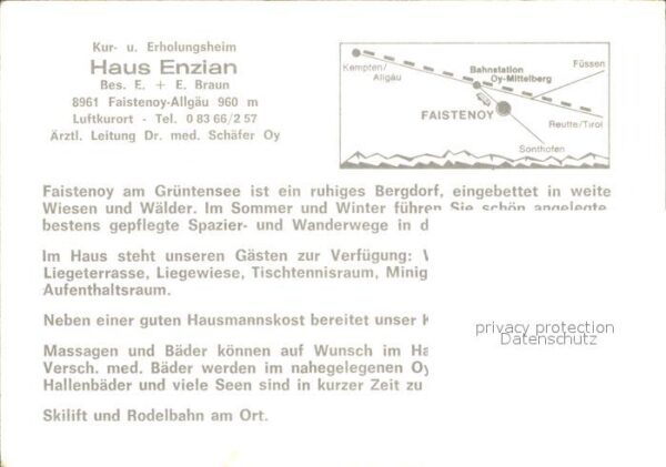Faistenoy Kurheim Haus Enzian – Bild 2