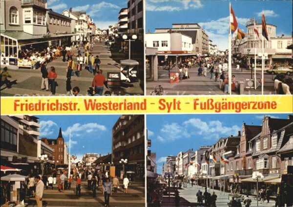 Westerland Sylt Friedrichstrasse Fussgängerzone