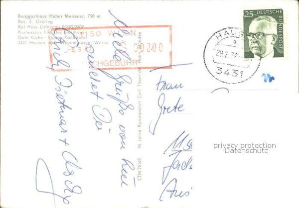 Hausen Witzenhausen Berggasthaus Hoher Meissner Sendemasten – Bild 2