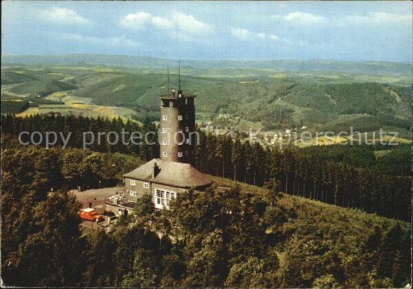 Kirchhundem Aussichtsturm Hohe Bracht Fliegeraufnah