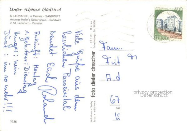 St Leonhard Passeier Andreas Hofers Geburtshaus Sandwirt – Bild 2