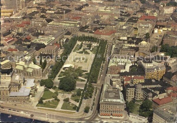 Stockholm Kings Garden Fliegeraufnahme