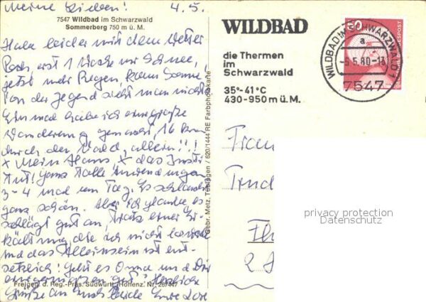 Wildbad Schwarzwald Sommerberg Fliegeraufnahme – Bild 2