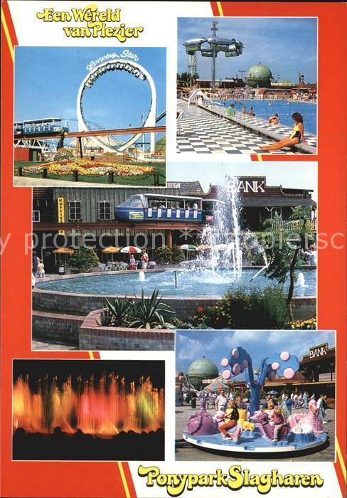 Slagharen Ponypark Achterbahn Schwimmbad Brunnen
