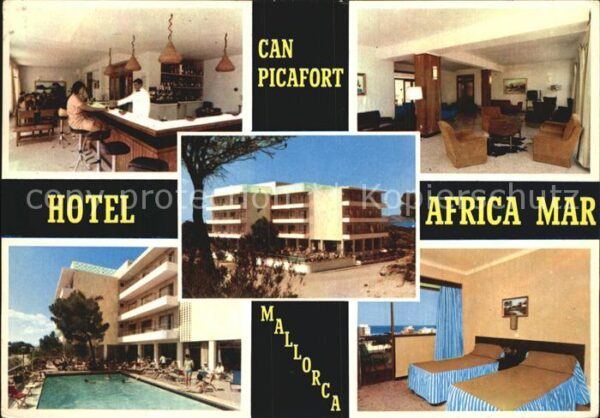 Can Picafort Mallorca Hotel Africa Mar Bar Hotelhalle Pool Zi