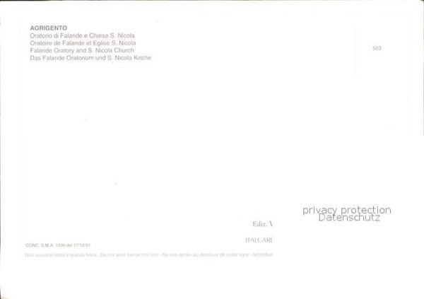 Agrigento Falaride Oratorium und S Nicola Kirche – Bild 2