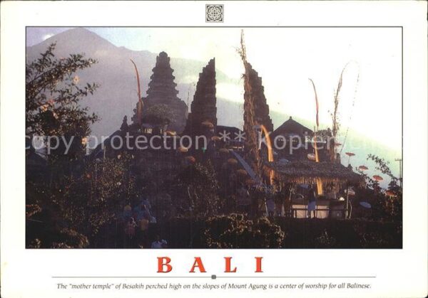 Bali Indonesien The mother themple of Besakih perched h