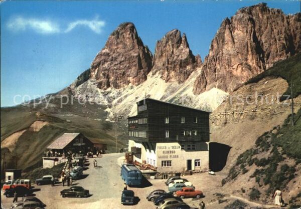 Passo Sella Berghotel Restaurant Gebirgspass Dolomi