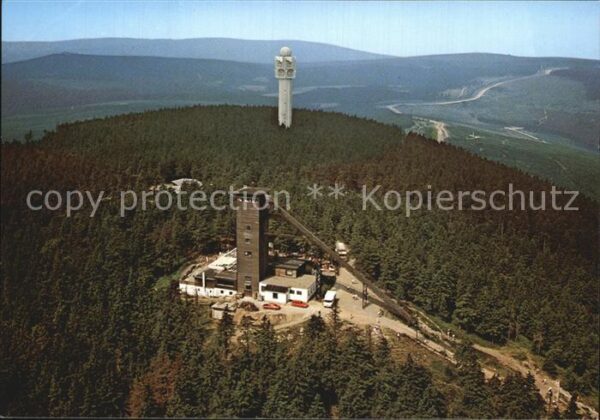 Braunlage Wurmbergbaude und Sender Fliegeraufnahm