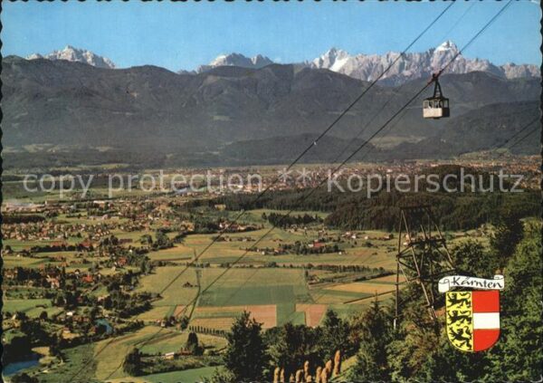 Villach Kaernten Kanzelbahn Julische Alpen mit Mangart