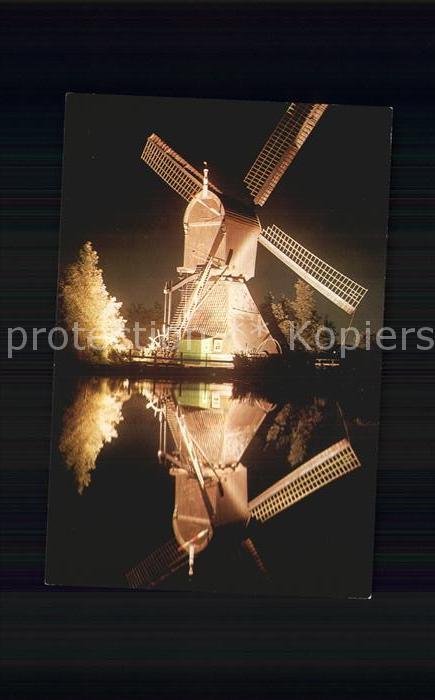Alblasserdam Watermolen Wassermühle Wasserspiegelung