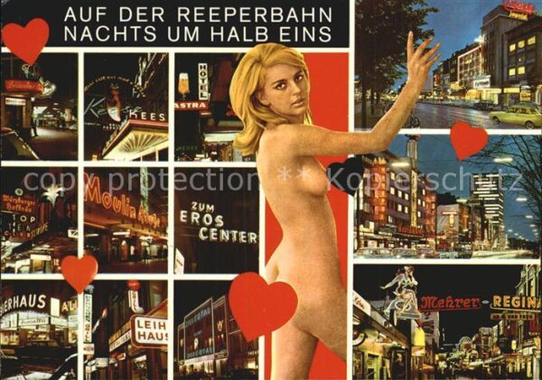 St Pauli Reeperbahn nachts um halb eins Nachtleb