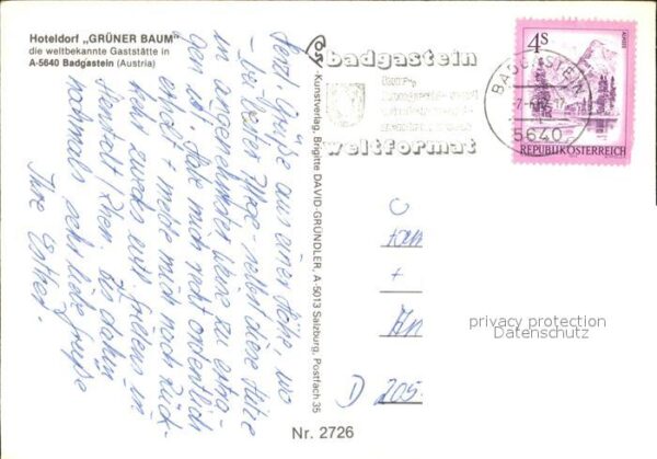 Bad Gastein Hoteldorf Grüner Baum Gaststätte Kühe – Bild 2