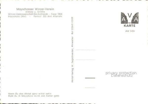 Mayschoss Mayschosser Winzerverein Winzergenossen – Bild 2