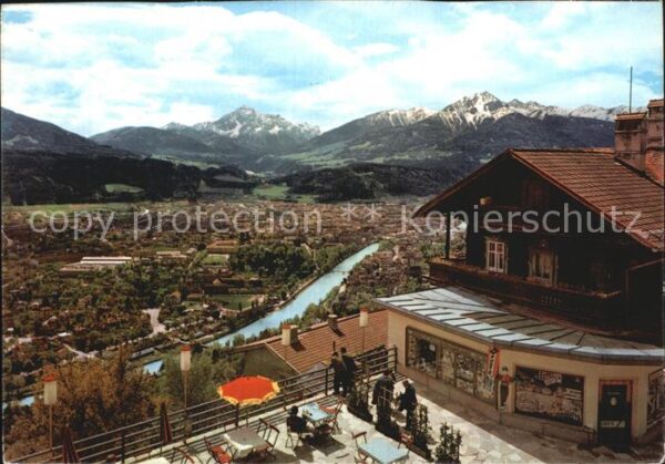 Innsbruck Panorama Blick von der Hungerburg gegen