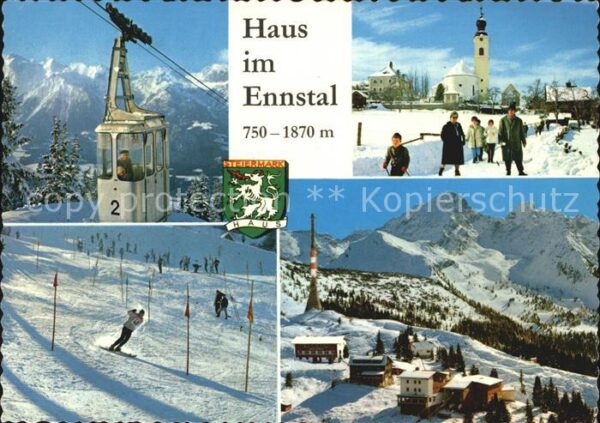 Haus Ennstal Wintersportplatz Bergbahn Slalomrennen