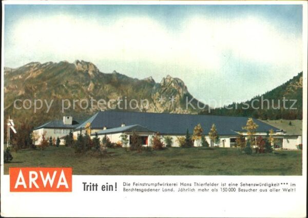 Bischofswiesen ARWA Feinstrumpfwirkerei Hans Thierfeld