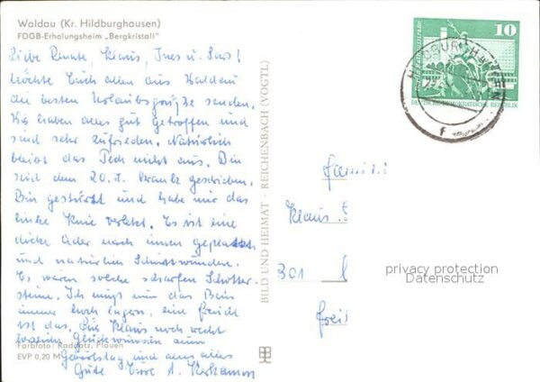Waldau Hildburghausen FDGB Erholungsheim Bergkristall – Bild 2