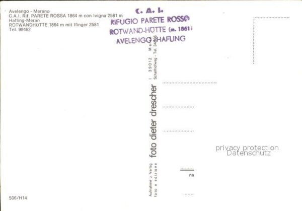 Avelengo Rotwandhütte mit Ifinger Sarntaler Alpe – Bild 2