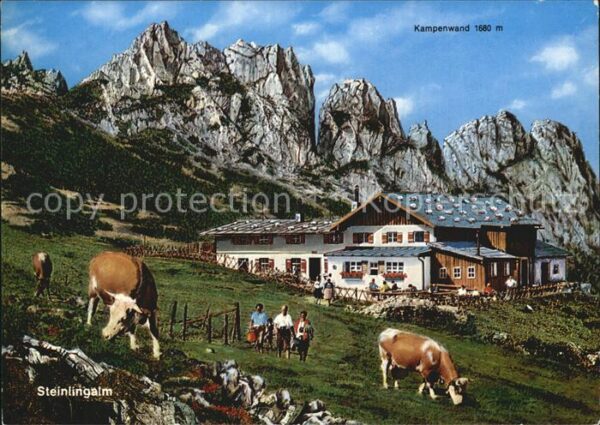 Aschau Chiemgau Steinlingalm mit Kampenwand Bayerische