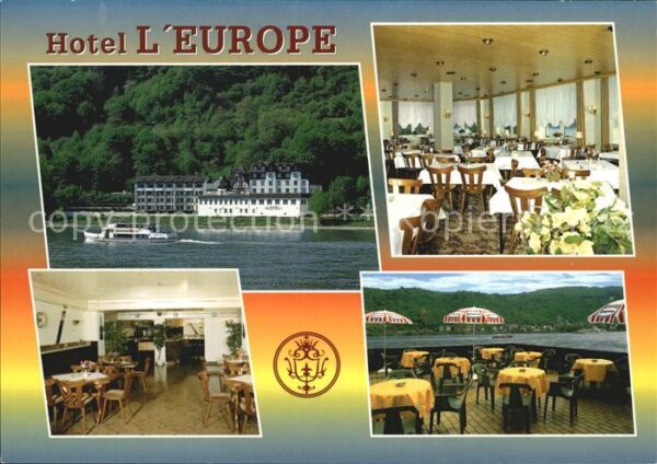 Boppard Rhein Hotel l'Europe Restaurant Terrasse Rhei