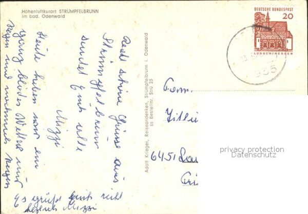 Struempfelbrunn Landstrasse Höhenluftkurort im Odenwald – Bild 2