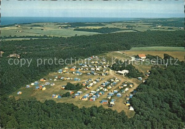 Allinge Bornholm Camping Borrelyngen Fliegeraufnahme