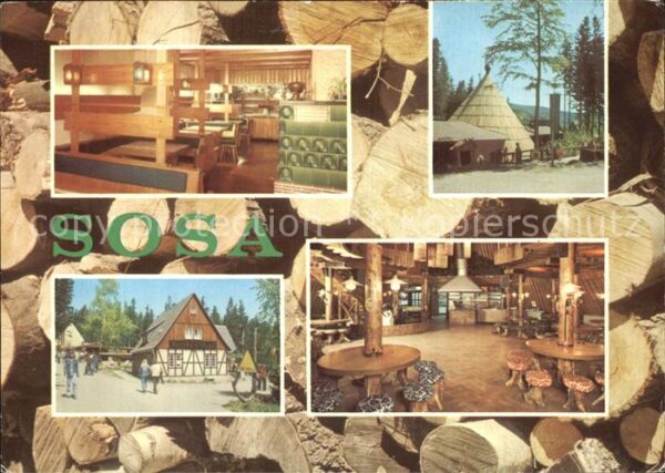 Sosa Erzgebirge Konsum Gaststätten Köhlerhütte und Meil