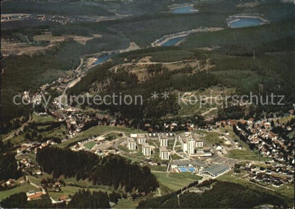 Altenau Harz mit Blick auf Okertalsperre Fliegeraufn