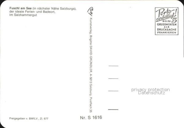 Fuschl See Salzkammergut Panorama Ferienort Alpen Fliegeraufnahm – Bild 2
