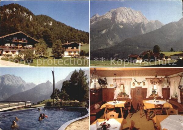 Ramsau Berchtesgaden Alpenpension Cafe Ettlerlehen Swimming