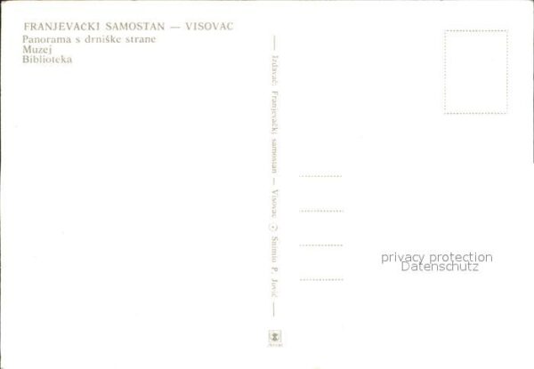 Sibenik Visovac Franjevacki Samostan Muzej Bibl – Bild 2